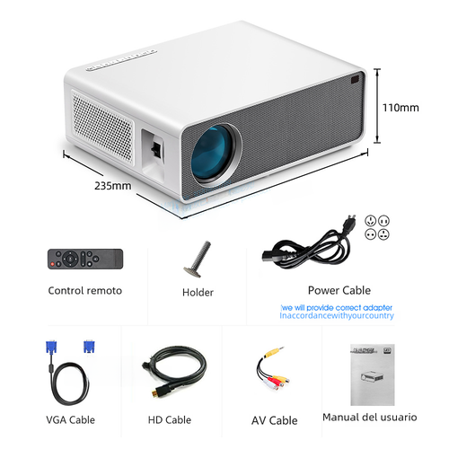 AKEY7 MAX HD Cinema Projector - outdoor movie projector