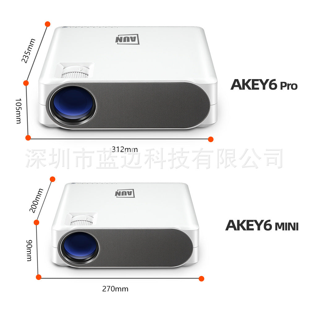 AUN 1080P Smart HD Projector with 4K Capability - 4K capable projector