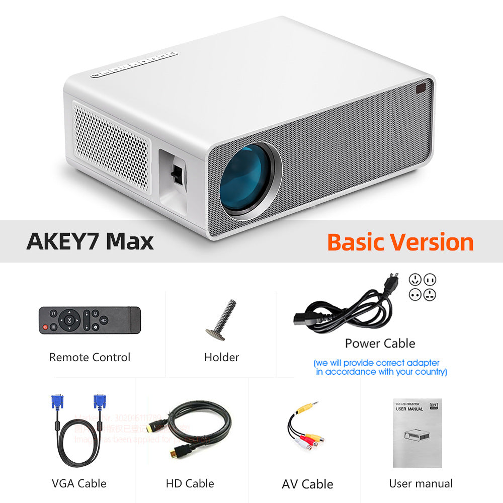 AKEY7 MAX HD Cinema Projector - outdoor movie projector