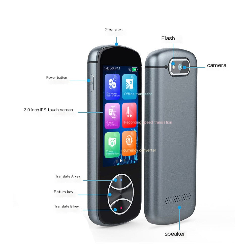 V10 Touch Screen Multilingual Translator - portable touch screen translator