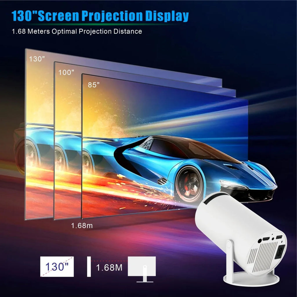 HY300 Pro Projector Home Theater Entertainment Portable Small Projector (DK-only)